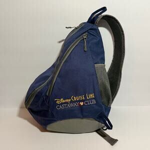🛳️  NWOT Backpack : Disney Cruise Line Sling Bag Blue Gray Mickey Shoulder Bag